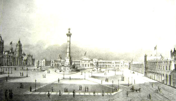 El proyecto del monumento a la Independencia que pretendió inaugurar Antonio López de Santa Anna.