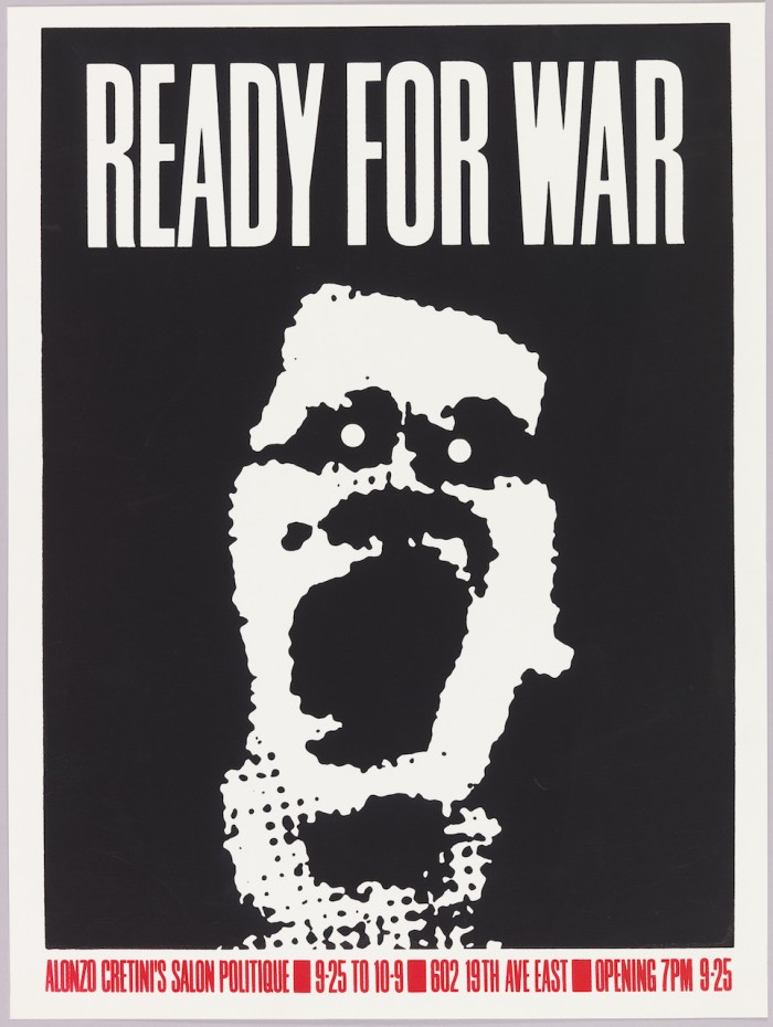cartel 09 Art Chantry, “Ready for War” (1982)
