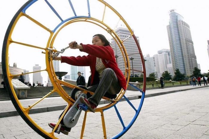 china Este uniciclo fue nombrado en 2006 como 'el vehículo número uno del mundo' por su creadora Li Yongli.
