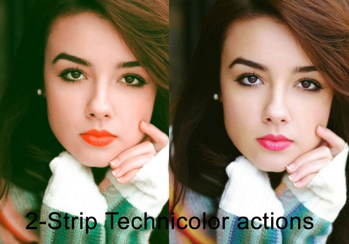 2-strip-technicolor-photoshop-actions