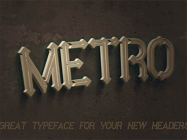 Free-Font-Metro-Inline