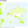 Pinterest datos de uso por país