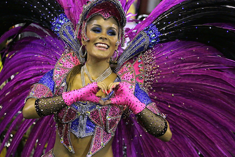 Carnival at the sambadrome in Rio de Janeiro