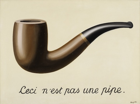 La Trahison des images (Ceci n'est pas une pipe). 1929. René Magritte.