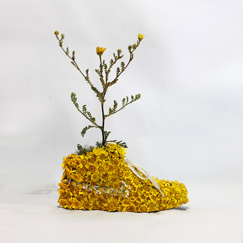 Nike_yellow_shoes_flowers_instagram