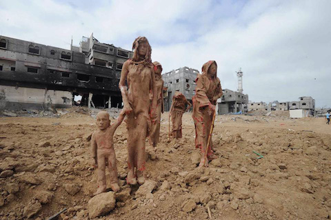palestinian-artist-gaza-clay-sculptures-displacement-destruction-designboom-011