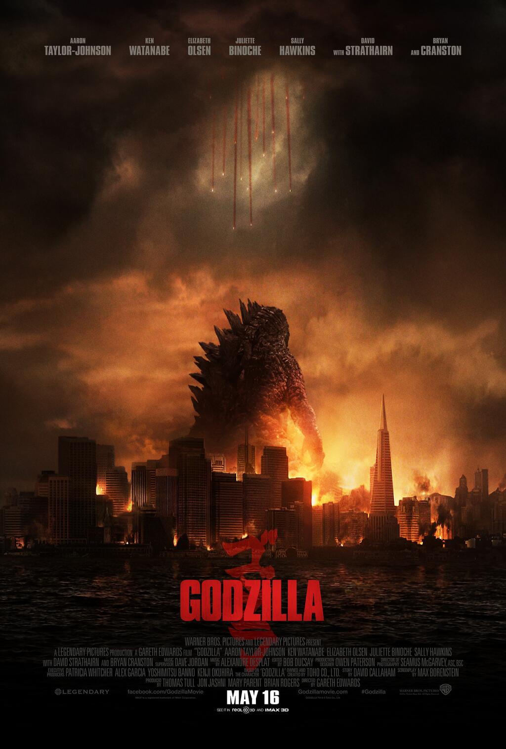 POSTER Godzilla Director- Gareth Edwards Designed by Kyle Cooper for Prologue Films