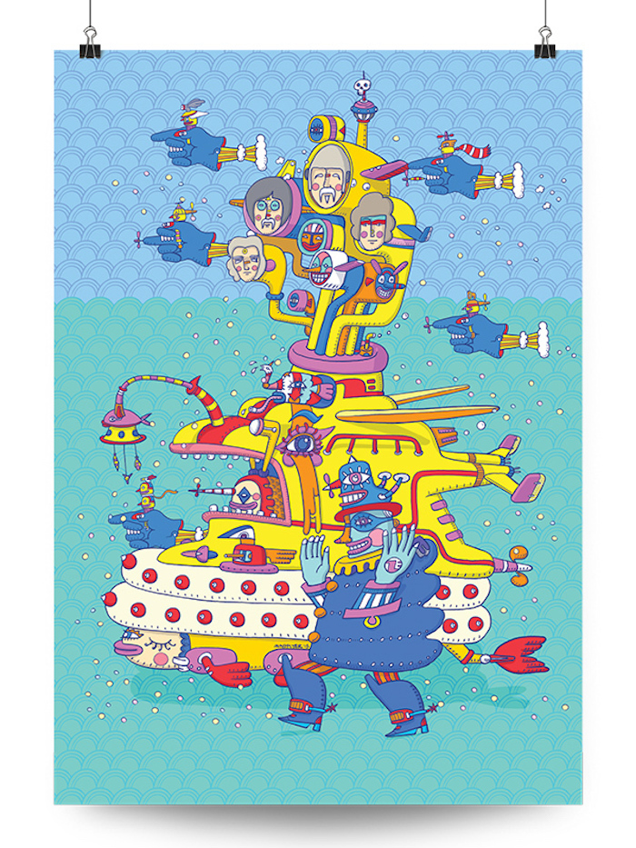 Poster Yellow_Submarine_Mindflyer