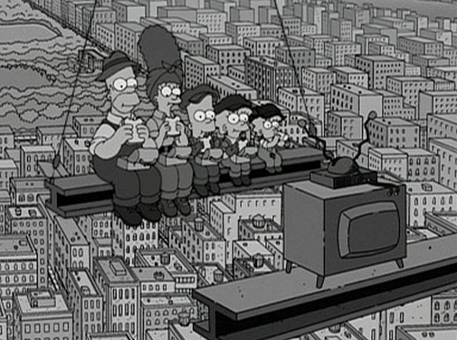 THE SIMPSONS Lunch atop a Skyscraper 01
