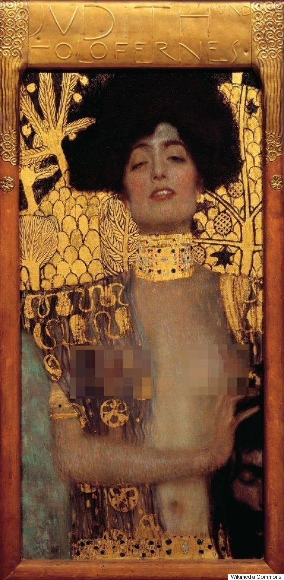 CENSURA Gustav Klimt, Judith and the Head of Holofernes