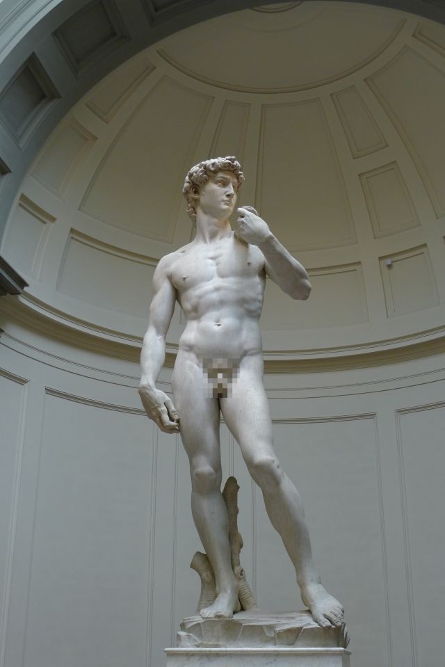 CENSURA Michelangelo, David