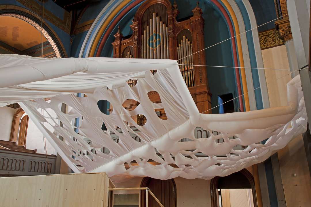 INFLABLES Newport Congregational Church- Soft Interventions by RISD Interior Architecture, Newport, R.I. 01