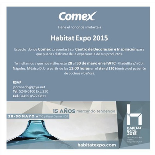 Invitación Habitat Expo 2015
