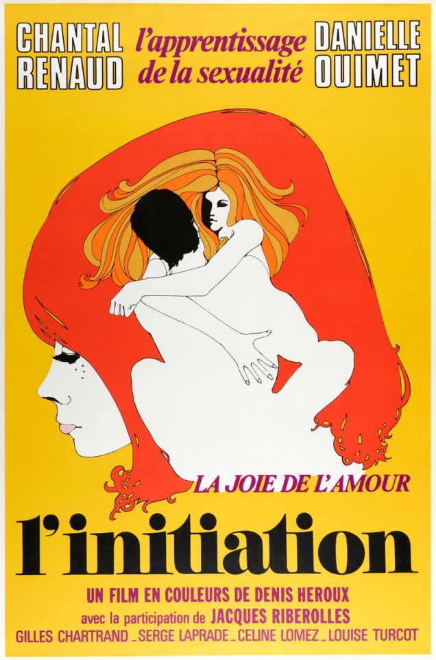 cartel 11 Jacques Delisle’s 1970 movie poster for L’Initiation