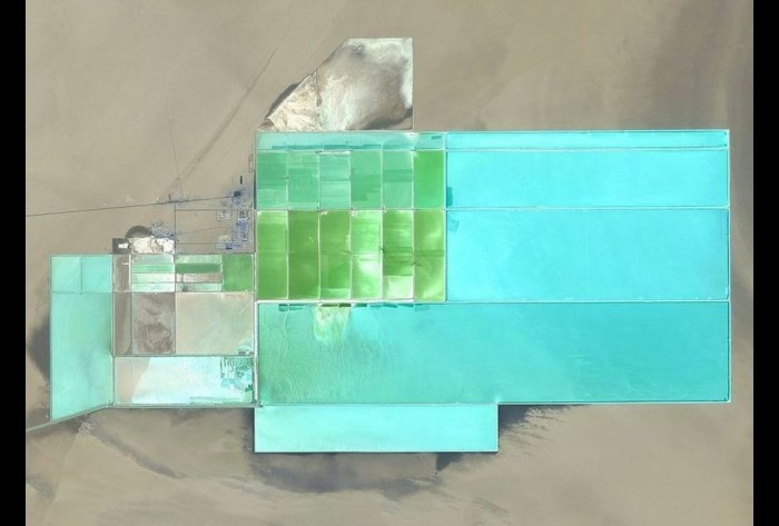 Depósitos de sal, desierto de Taklimakan, China