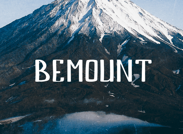 Bemount+free+fonts