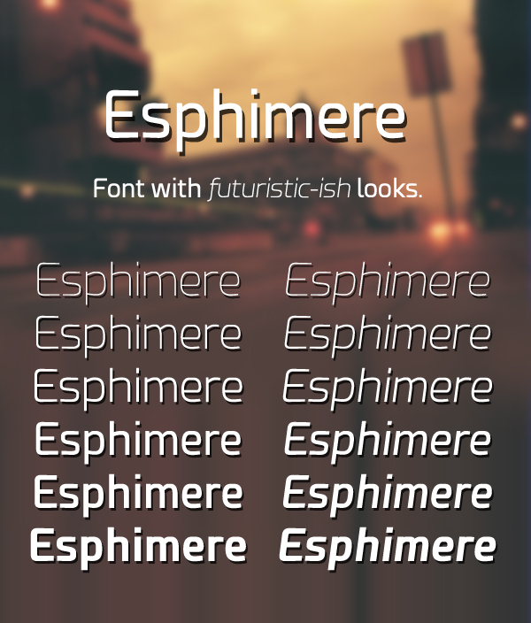 Esphimere+free+font