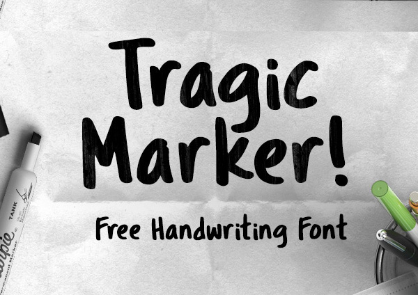 Tragic+Marker+free+fonts