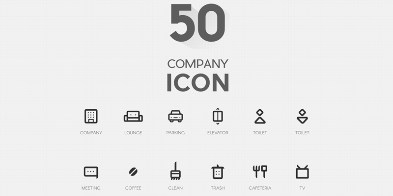 company-flat-icons-set