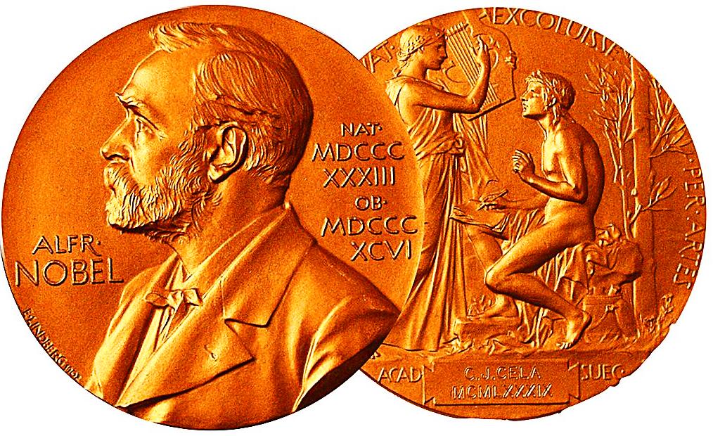 Ejemplo de la medalla en la categoría de Literatura.