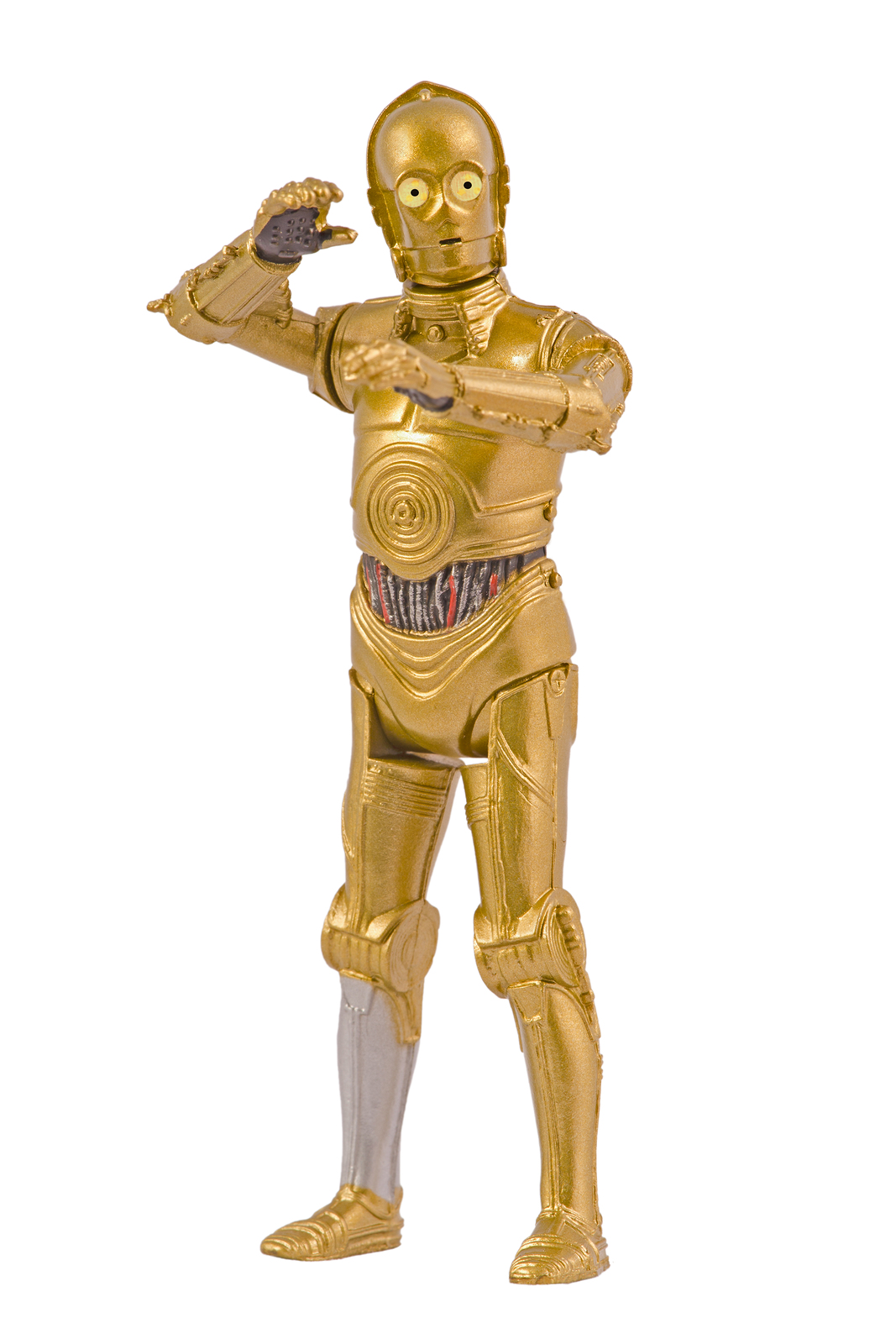 Komrom, Hungary - 16th September 2014: There is a plastic C-3PO action figure in the photo. This version of the droid performed in the following Star Wars movies: Episode III, IV, V, VI. This figure made by Hasbro.
