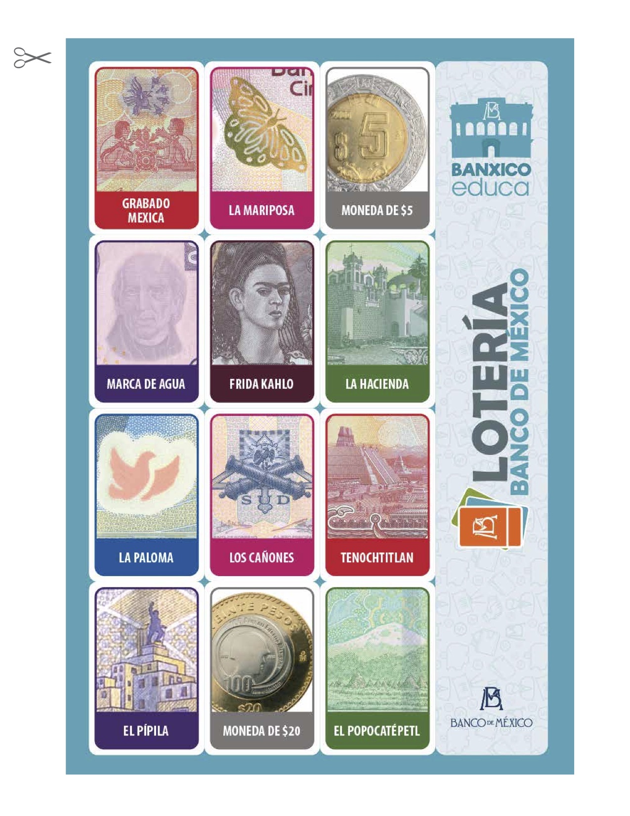 Antes de que los nuevos billetes mexicanos salgan, Banxico pone a disposición una lotería con los detalles de los antiguos diseños del dinero.