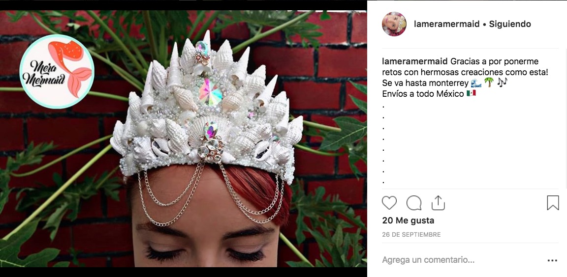 Coronas de Sirena hechas con conchitas de mar | Diseño mexicano