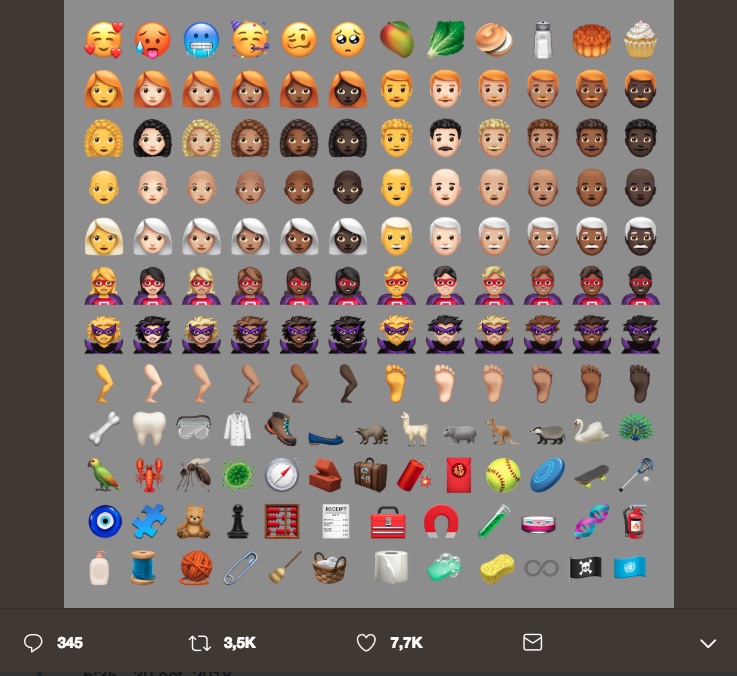 Son más de 70 nuevos emojis de iOS y aunque apenas estamos terminando de descubrirlos, estos son los más aceptados de acuerdo a Emojipedia.