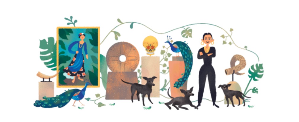 Dolores Olmedo es una filántropa del arte y su exposición abierta al público, hoy Google le rinde homenaje en lo que sería su cumpleaños 110.
