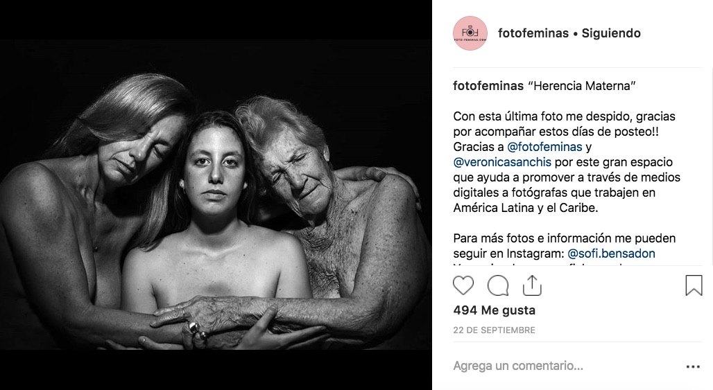 Foto Féminas recopila el trabajo de fotógrafas latinoamericanas en una sola plataforma digital que exhibe mes con mes a una artista diferente.