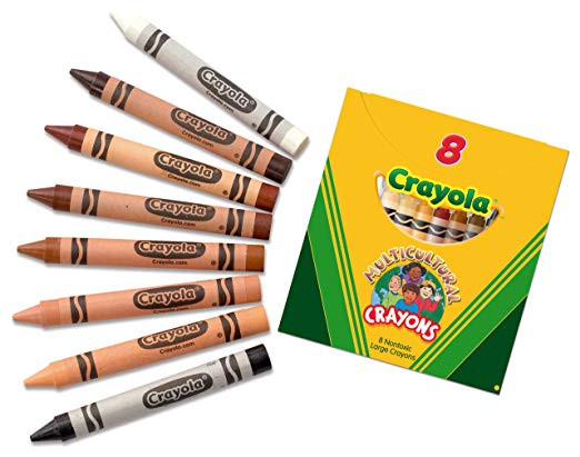 Crayola Multicultural es un set de 8 tonos de piel para que al colorear personas no tengas que usar el naranja, rosa o amarillo.