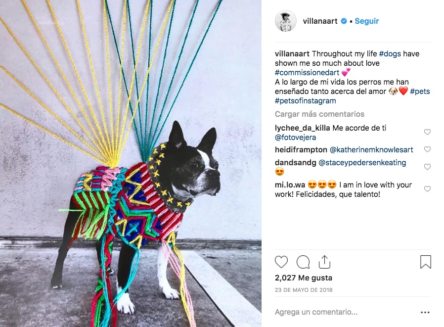Viictoria Villasana es una artista textil que borda retratos en blanco y negro con técnicas artesanales mexicanas, creando contrastes increíbles.