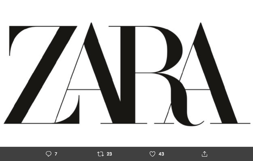 El logo de Zara se modifica por segunda vez desde su fundación en 1975 y las críticas de diseñadores y clientes no son positivas.