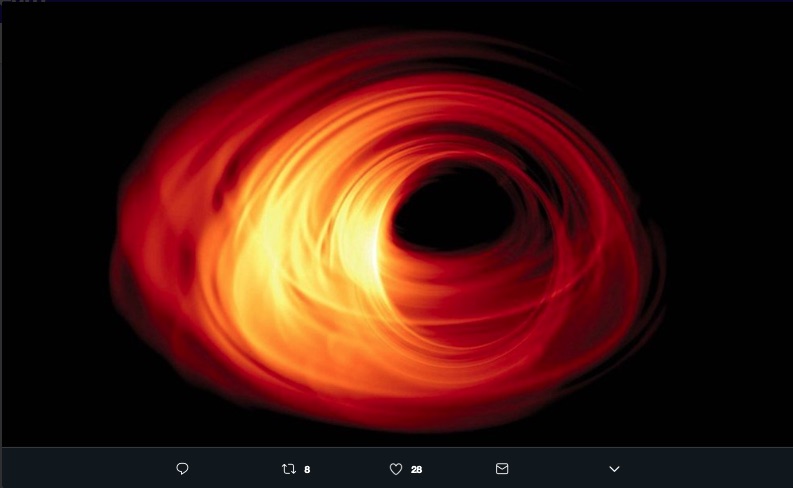 La primera fotografía de un Hoyo Negro fue presentada en una conferencia simultánea en todo el mundo por parte del proyecto Event Horizon Telescope (EHT).