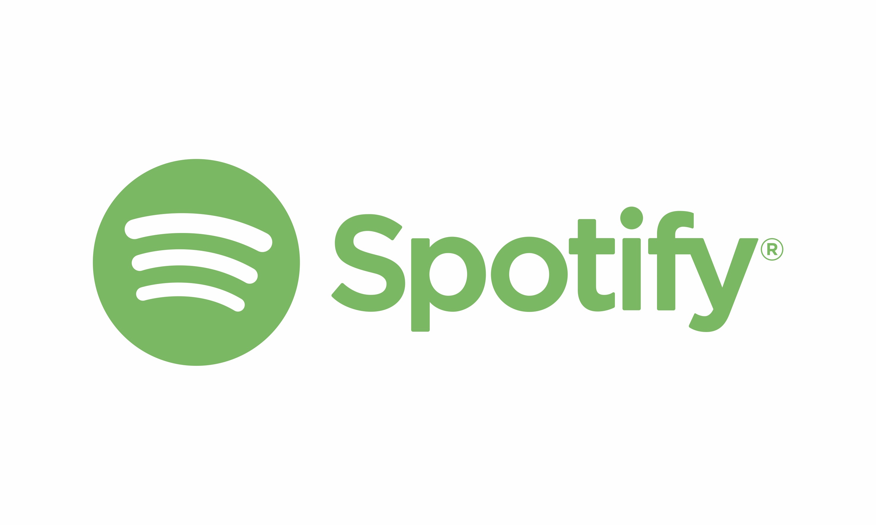 El primer logo de Spotify tenía ondas de música que salían de la "O"